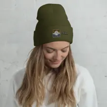 Cuffed Beanie — Olive · Photo 4