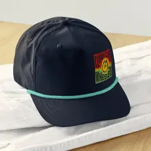 Rasta Logo Golf Rope Cap — Navy/Mint · Photo 2