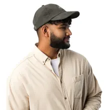 Logo Corduroy Streetwear Dad Cap — Olive · Photo 12