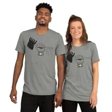 Short Sleeve T-Shirt — Athletic Grey Triblend · Photo 13