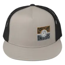 Trucker Cap — Silver/ Black · Photo 7