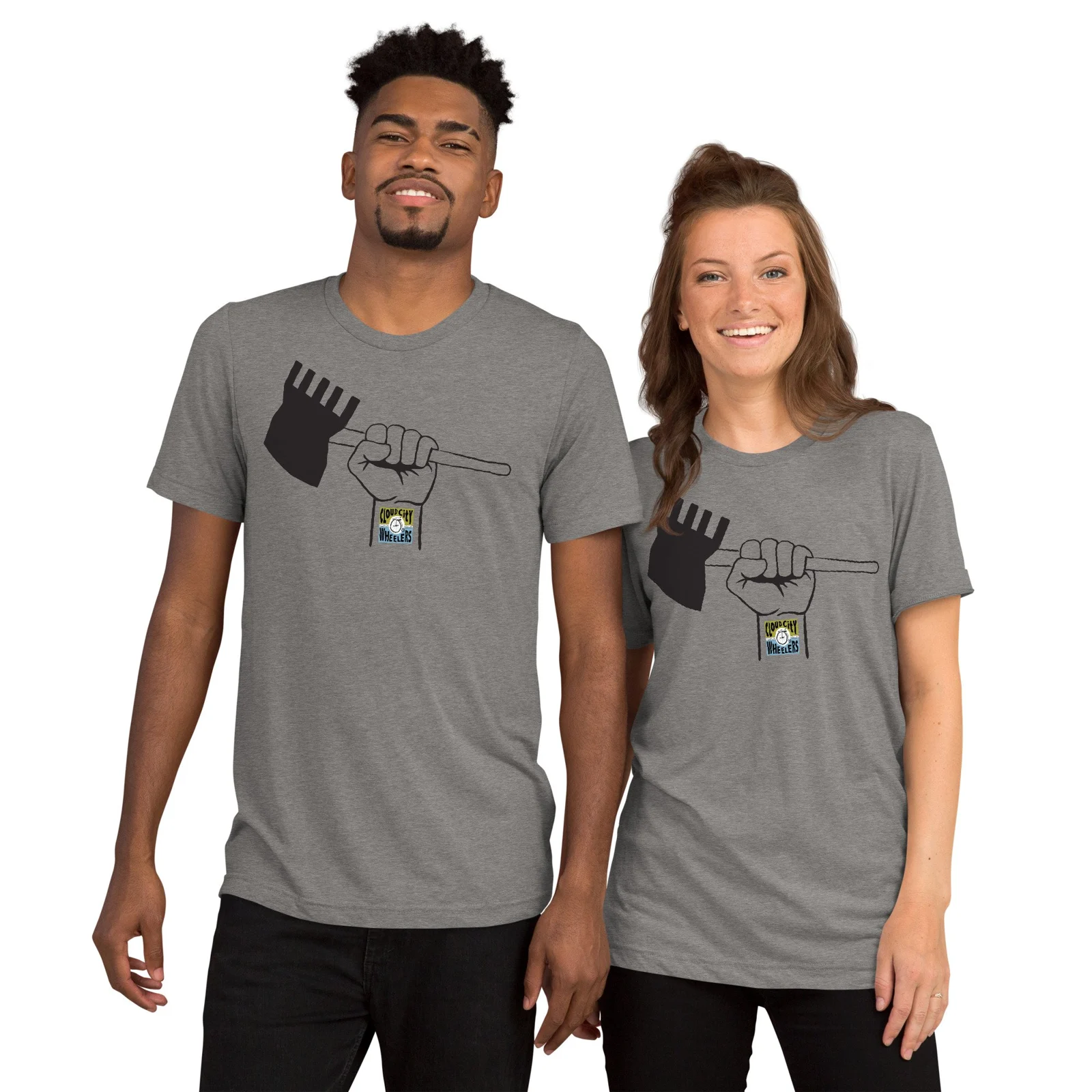 Short Sleeve T-Shirt — Grey Triblend · Photo 1