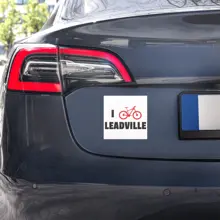 I Bike Leadville Car Magnets — Product photo 2