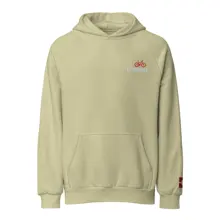 I Bike Leadville Super Heavyweight Hoodie — Moss Gray · Photo 9