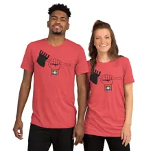 Short Sleeve T-Shirt — Red Triblend · Photo 8