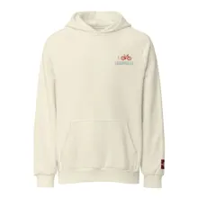 I Bike Leadville Super Heavyweight Hoodie — Cream · Photo 13