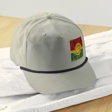 Rasta Logo Golf Rope Cap — Lt Gray/Navy · Photo 4