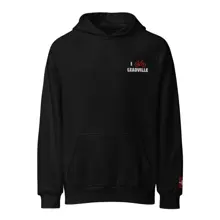 I Bike Leadville Super Heavyweight Hoodie — Black · Photo 1