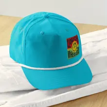 Rasta Logo Golf Rope Cap — Turquoise/White · Photo 3