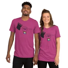 Short Sleeve T-Shirt — Berry Triblend · Photo 6