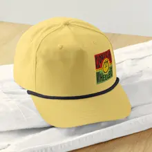 Rasta Logo Golf Rope Cap — Yellow/Navy · Photo 5