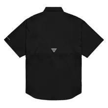 Logo Men’s Columbia Short Sleeve Button Shirt — Black · Photo 2