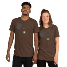 Short Sleeve T-Shirt — Brown Triblend · Photo 2